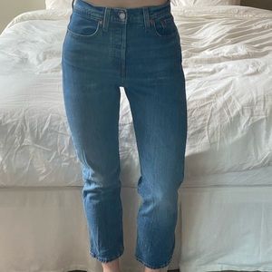 NWOT LEVI's Wedgie Straight Cropped Jeans